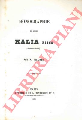 FISCHER P. - - Monographie du genre Halia Risso (Priamus Beck).