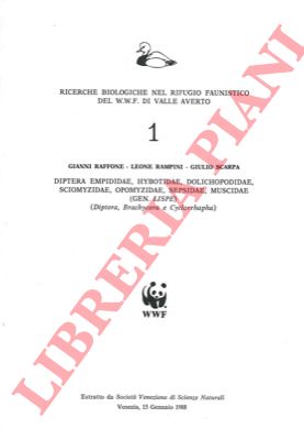 RAFFONE Gianni - RAMPINI Leone - SCARPA Giulio - - Ricerche biologiche nel rifugio faunistico del W.W.F. di Valle Averto. 1. Diptera Emipidae, Hybotidae, Dolichopodidae, Sciomyzidae, Opomyzidae, Sepsidae, Muscidae (Gen. Lispe).