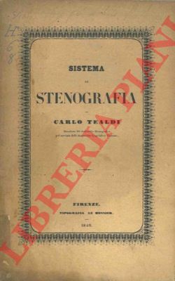 TEALDI Carlo - - Sistema di stenografia
