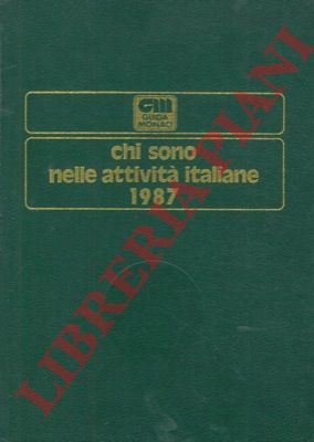 - - Chi sono nelle attivit italiane 1987.