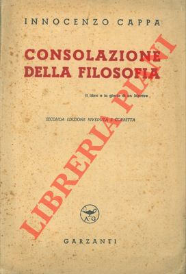 CAPRA Innocenzo - - Consolazione della filosofia.