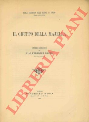 SACCO Federico - - Il Gruppo della Majella. Studio geologico.