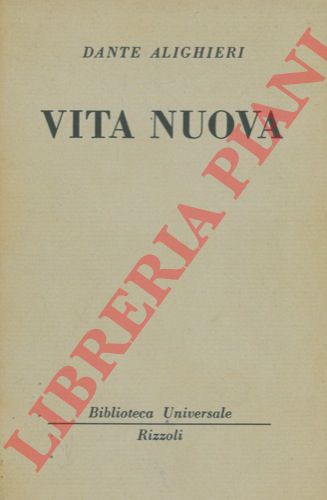 ALIGHIERI Dante - - Vita nuova.