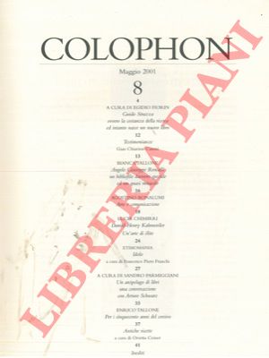 AA. VV. - - Colophon.
