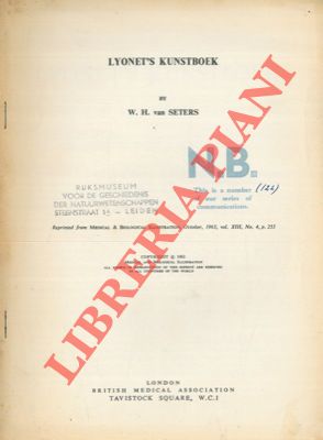 SETERS W. H. van - - Lyonet's kunstboek.