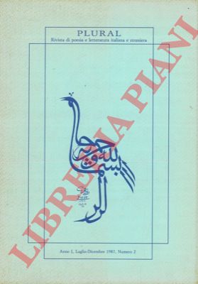 - - Plural. Rivista di poesia e letteratura italiana e straniera.
