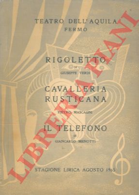 Teatro dell'Aquila Citt di Fermo - - Stagione lirica. Agosto 1965.