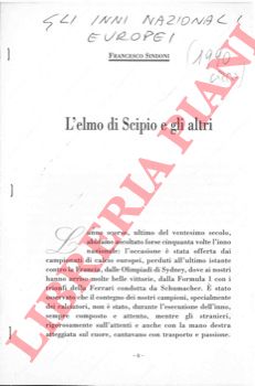 SINDONI Francesco - - L'elmo di Scipio e gli altri.