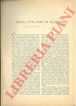 PECCHIAI Pio - - Esuli Italiani in Algeria.