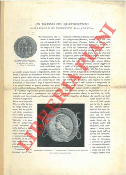 LONATI Vincenzo - - Un tiranno del Quattrocento (Sigismondo di Pandolfo Malatesta)