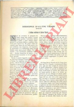 CENTELLI A. - - Memorie d'altri tempi. L'ultima confidente di Enrico Tazzoli.