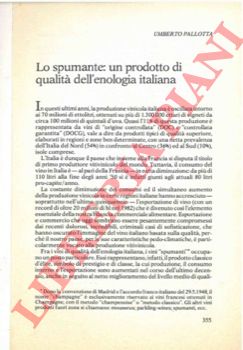 PALLOTTA Umberto - - Lo spumante: un prodotto di qualit dell'enologia italiana.