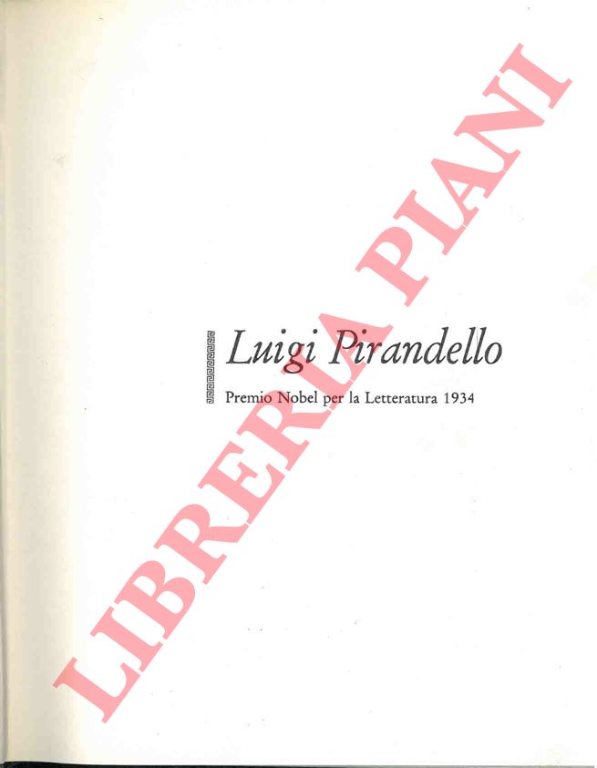 STROMBERG K. - HALLSTROM P. - - Luigi Pirandello.