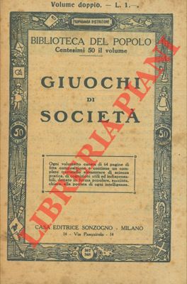 - - Giuochi di societ.