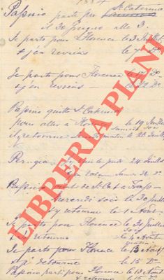 - - Agenda - diario 1884.