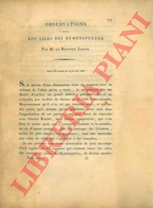 JURINE - - Observations sur les ailes des hymenoptres.