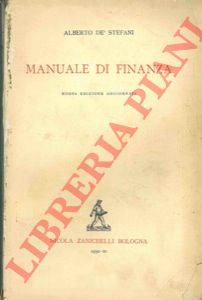 DE' STEFANI Alberto - - Manuale di finanza.