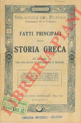 - - Fatti principali della storia greca.