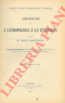 GIUFFRIDA-RUGGERI V. - - Un problema antropologico a proposito dei Dalmati.