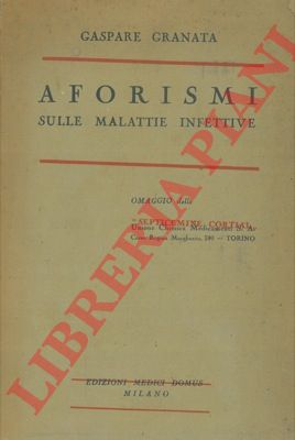 GRANATA Gaspare - - Aforismi sulle malattie infettive.