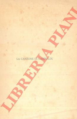 D'ANNUNZIO Gabriele - - La canzone di Garibaldi.