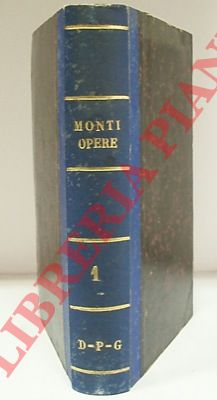 MONTI Vincenzo - - Opere.