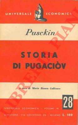 PUSCKIN Alessandro - - Storia di Pugaciov.