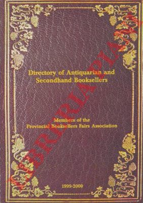 - - Directory of antiquarian and secondhand booksellers.