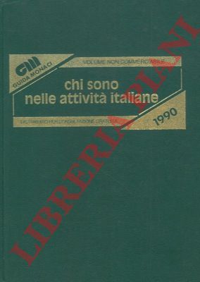 - - Chi sono nelle attivit italiane 1990.