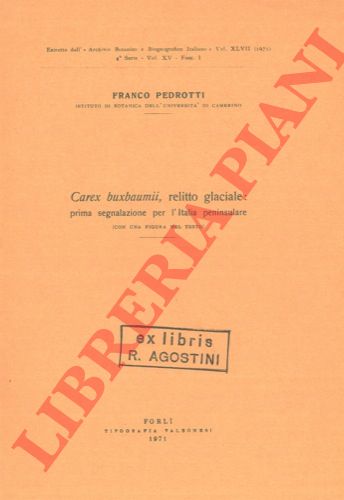 PEDROTTI Franco - - Carex buxbaumii, relitto glaciale: prima segnalazione per l'Italia peninsulare