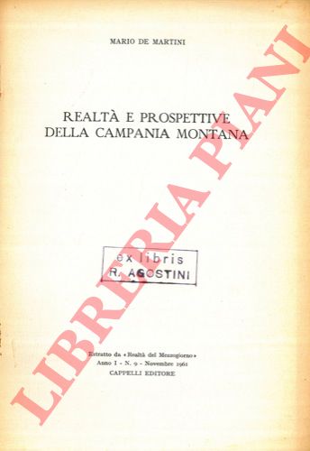 DE MARTINI Mario - - Realt e prospettive della Campania montana.