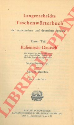SACERDOTE Gustavo - - Dizionario tascabile delle lingue italiana e tedesca.