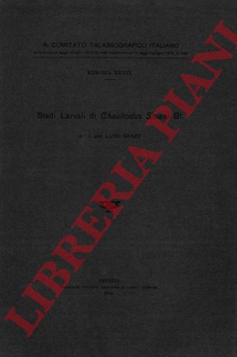 SANZO Luigi - - Stadi larvali di Chauliodus sloani Bl.