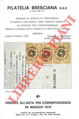 - - Quarta vendita all'asta per corrispondenza 28 maggio 1979.