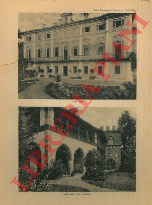 (CICALA Vittorio) - - Villa Ambrosetti Sordevolo.