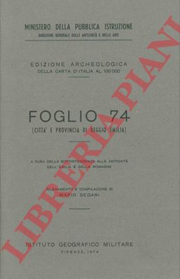DEGANI Mario - - Citt e provincia di Reggio Emilia (Foglio 74).