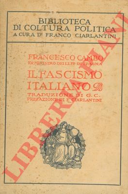 CAMBO' Francesco - - Il fascismo italiano.