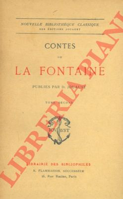 LA FONTAINE - - Contes. Tome second.