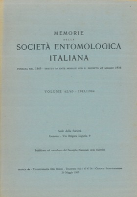 - - Memorie della Societ Entomolog