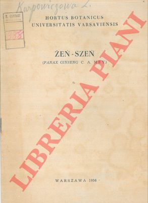 KARPOWICZOWA L. - WISNIEWSKA Z. - - Zen - Szen (Panax Ginseng C. A. Mey) .