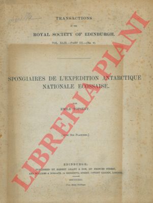 TOPSENT Emile - - Spongiaires de l'expedition antartique nationale ecossaise.