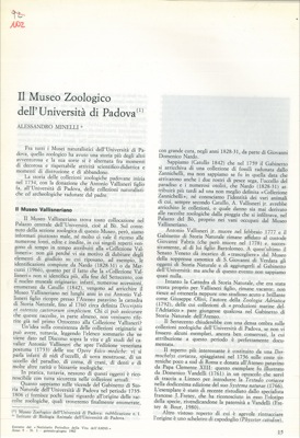 MINELLI Alessandro - - Il Museo Zoologico dell'Universit di Padova.