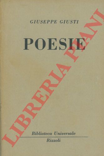 GIUSTI Giuseppe - - Poesie