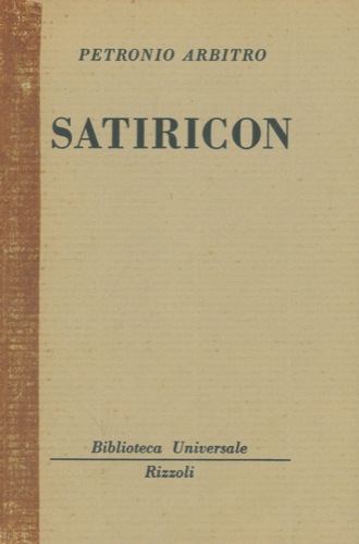 PETRONIO Arbitro - - Satiricon.