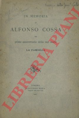 Famiglia Cossa - - In memoria di Alfonso Cossa nel primo anniversario della sua morte.