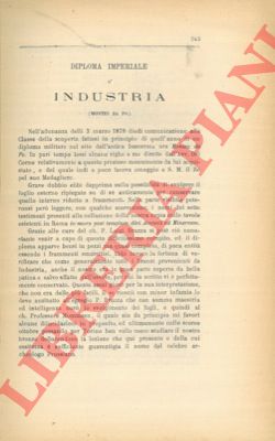 PROMIS Vincenzo - - Diploma imperiale d'industria (Monteu da Po).