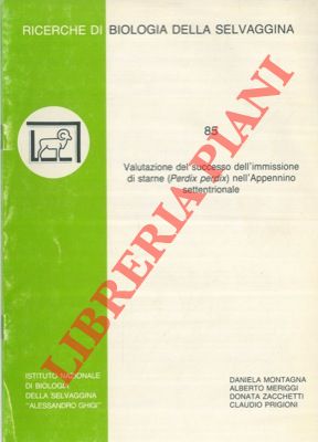 MONTAGNA D. et AA. - - Valutazione del successo dell'immissione di starne (Perdix perdix) nell'Appennino settentrionale.