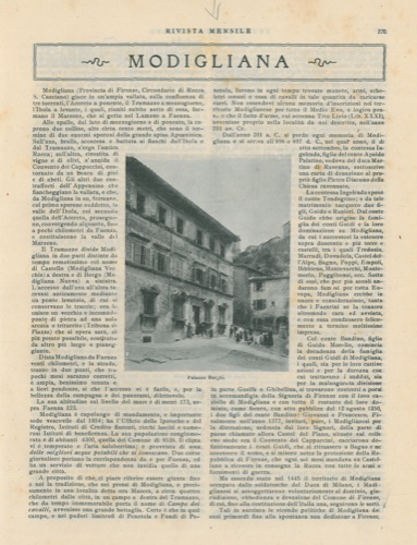 MAGAGNI E. - - Modigliana.