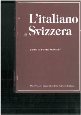 (BIANCONI Sandro) - - L'italiano in Svizzera. Secondo i risultati del Censimento federale della popolazione 1990.