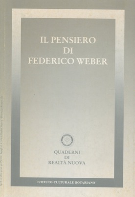 - - Il pensiero di Federico Weber.